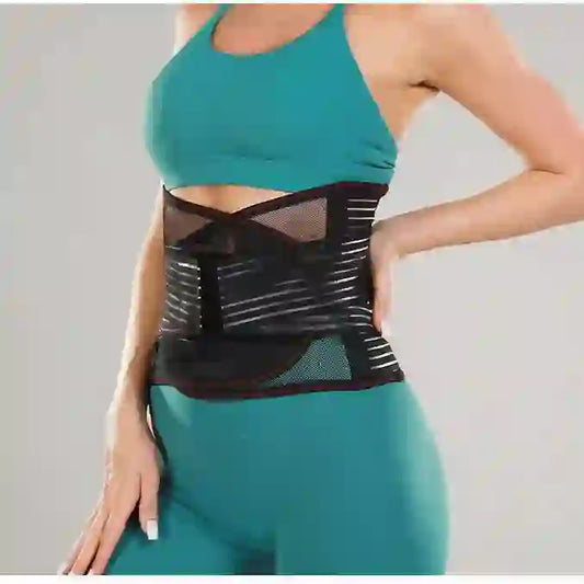 Dual Strap Waist Brace - Black - XXL - image 0