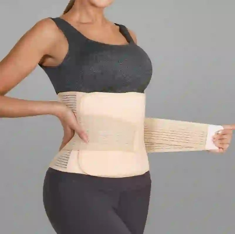 Dual Strap Waist Brace - Nude - XXL - image 1