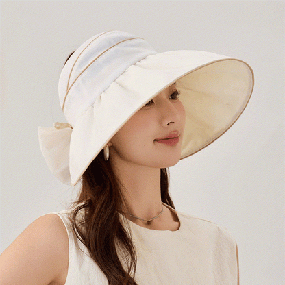 Bow Wide Brim Outdoor Sun Hat - image 2