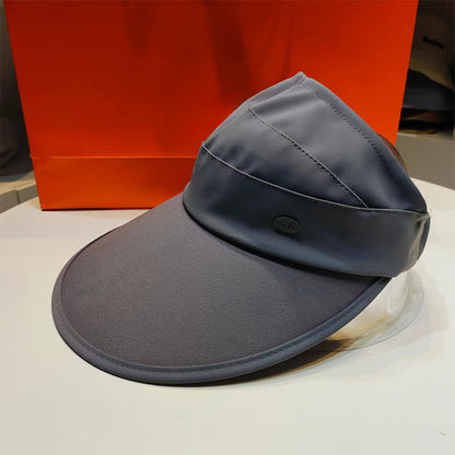 Casual Foldable Packable Cooling Sun Hat - Dark Grey - One Size - image 9