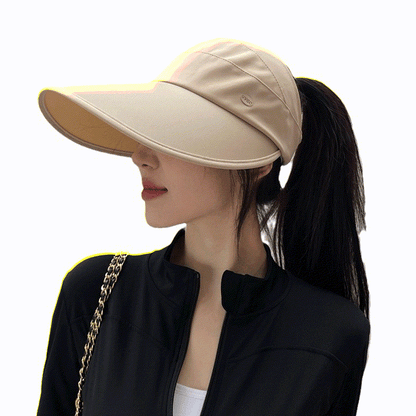 Casual Foldable Packable Cooling Sun Hat - Khaki - One Size - image 1