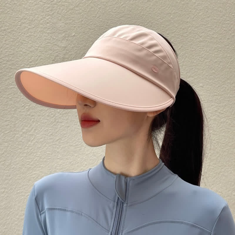 Casual Foldable Packable Cooling Sun Hat - Pink - One Size - image 4