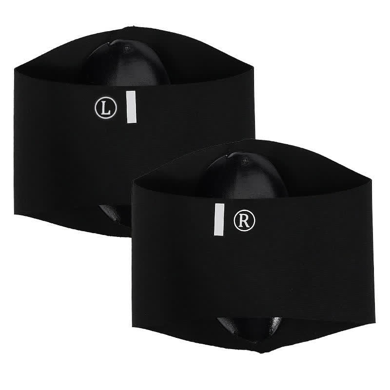 Silicone Foot Pad Straps Arch Brace(2 Pieces) - Black - L - image 5