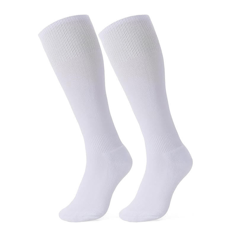 Quick Dry Tennis Knee High Socks(6 Pairs) - White - EU38-45(US5-11) - image 3