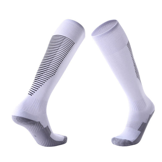 Sporty Look Knee High Socks(4 Pairs) - White - EU38-45(US5-11) - image 0