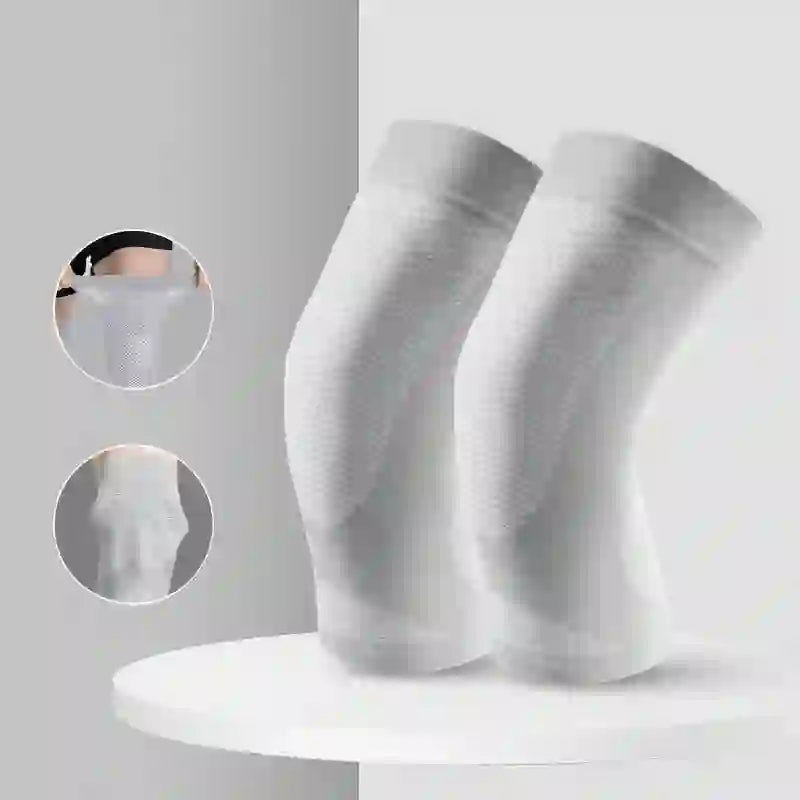 Breathable Support Leggings Knee Braces(2 Pieces) - Grey - L - image 0