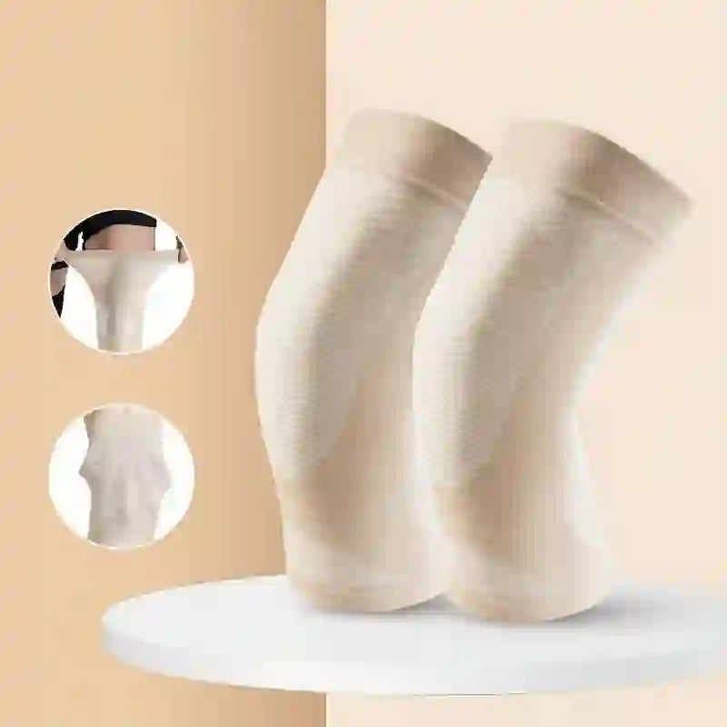 Breathable Support Leggings Knee Braces(2 Pieces) - Nude - L - image 1
