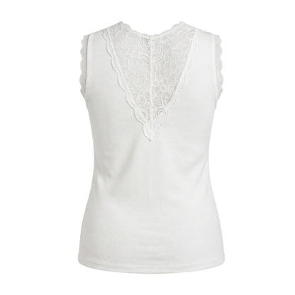 Plus Size Lace V Neck Tank Top - image 8
