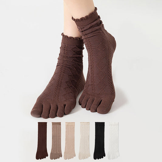 Cotton Mesh Alignment Socks(3 Pairs) - image 0