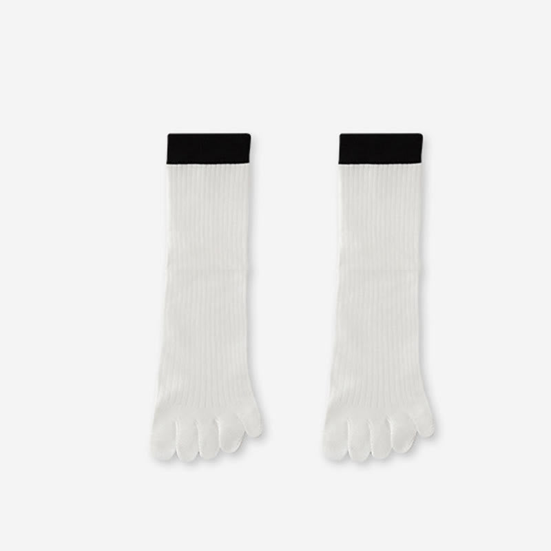 Casual Colorblock Alignment Socks(3 Pairs) - White - EU36-40(US3-7) - image 11