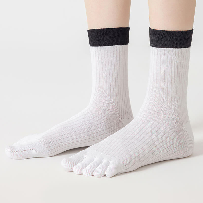 Casual Colorblock Alignment Socks(3 Pairs) - image 9
