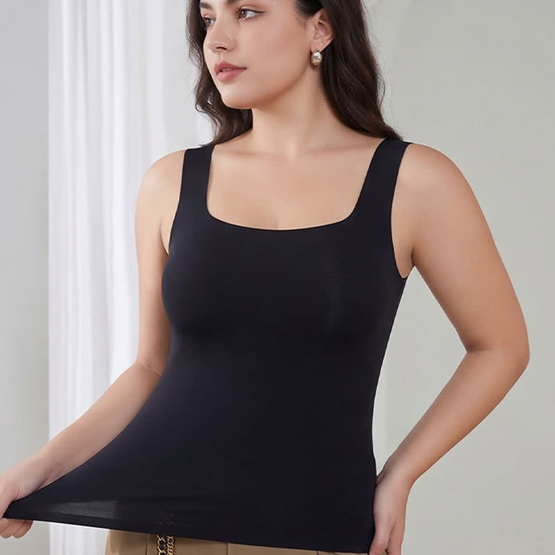 Plus Size Square Neck Cooling Sensation Tank Top - image 0
