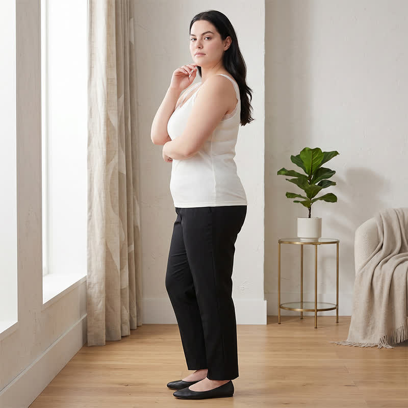 Lace Trim Modal Tank Top(2 Pieces) - image 3