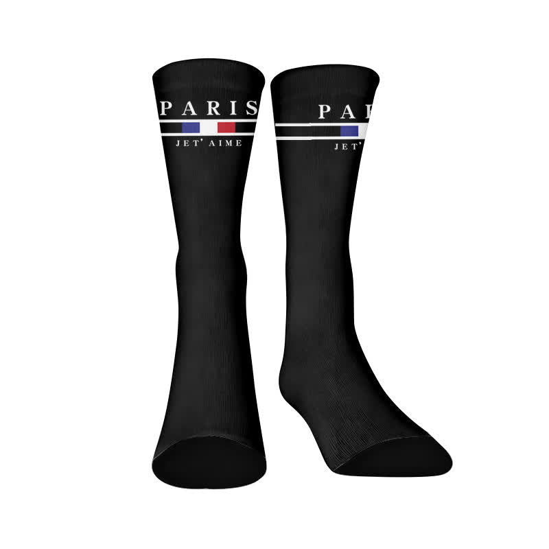 Racing Paris Flag Socks - Paris(1 Pair) - EU37-44(US4-10) - image 8