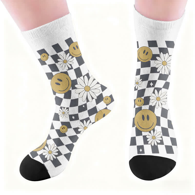 Floral Leopard Print Socks - image 5