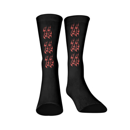 Racing Flag Socks - Flames(1 Pair) - EU37-44(US4-10) - image 9