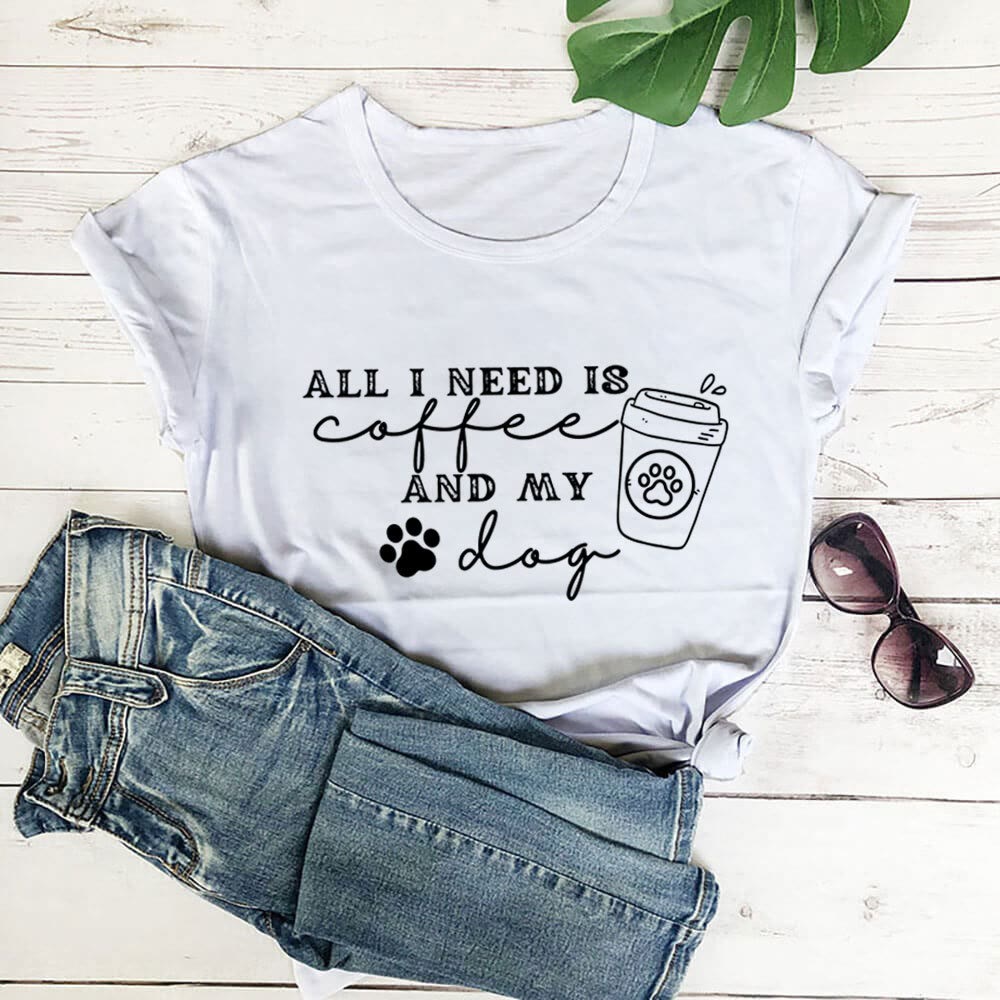Plus Size Dog Paw Prints Short Sleeve T-shirt - White - 3XL - image 6