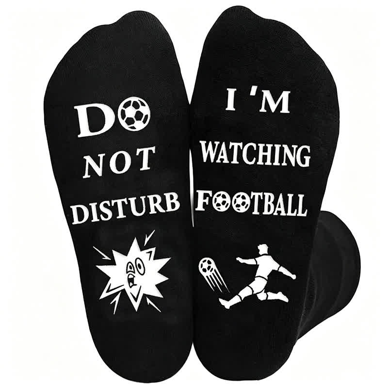 Football Quote Cotton Quarter Socks(3 Pairs) - B - EU39-46(US6-12) - image 3