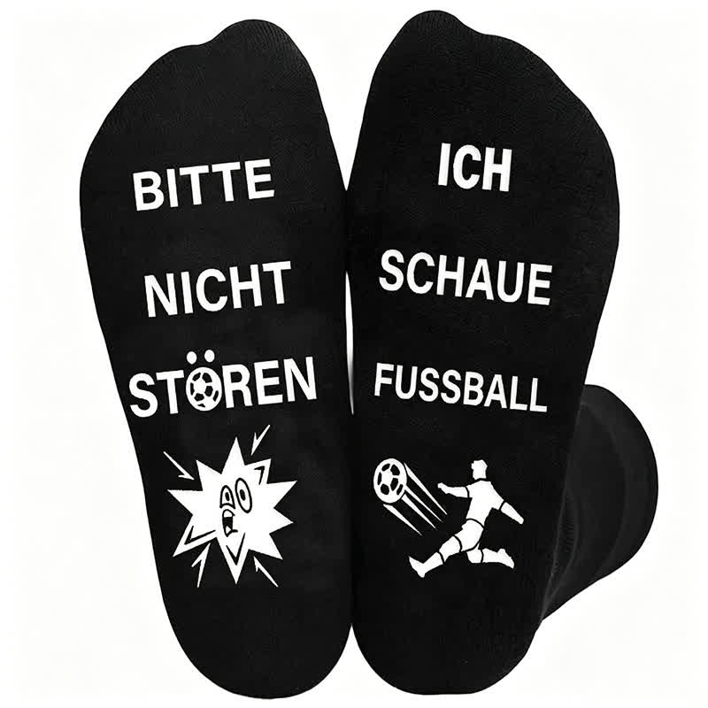 Football Quote Cotton Quarter Socks(3 Pairs) - A - EU39-46(US6-12) - image 2