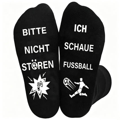 Football Quote Cotton Quarter Socks(3 Pairs) - A - EU39-46(US6-12) - image 2