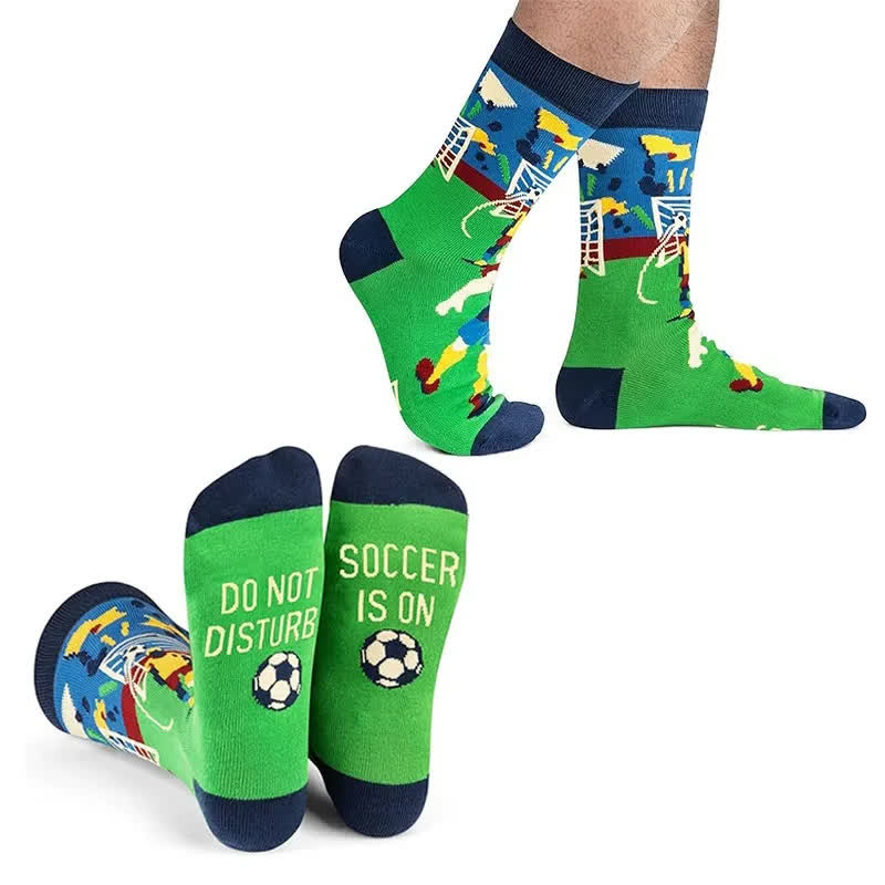 Soccer Slogan Quarter Socks(2 Pairs) - image 1