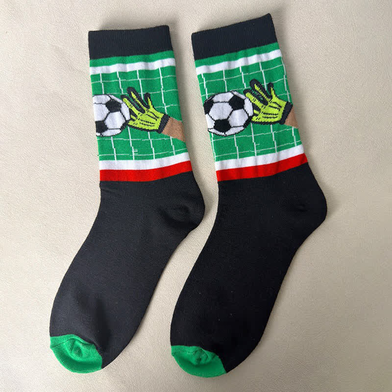 Soccer Stripe Quarter Socks(3 Pairs) - Black - EU39-43(US6-9) - image 3