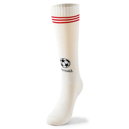 Cotton Football Knee High Socks(3 Pairs) - White - EU37-41(US4-7.5) - image 3