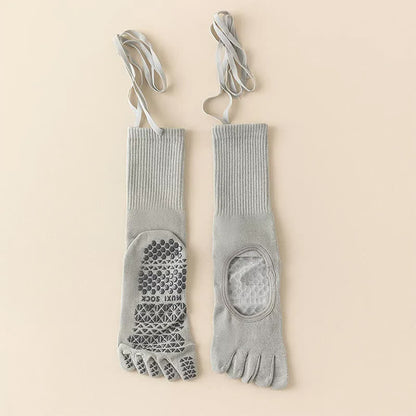 Ballet Wrap Grip Toe Socks(2 Pairs) - Grey - EU35-39(US2-6) - image 3
