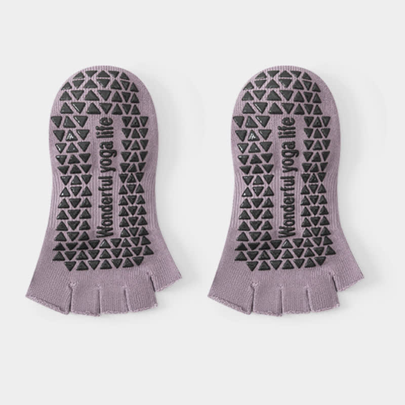 Low Cut Toe Grip Socks(2 Pairs) - Purple - EU35-40(US2-7) - image 7