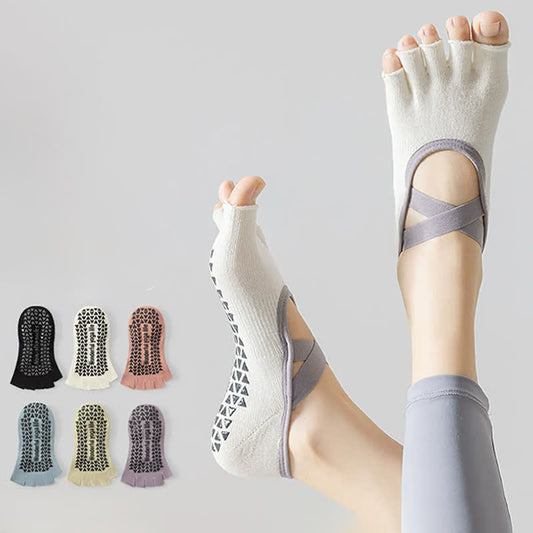 Low Cut Toe Grip Socks(2 Pairs) - image 0