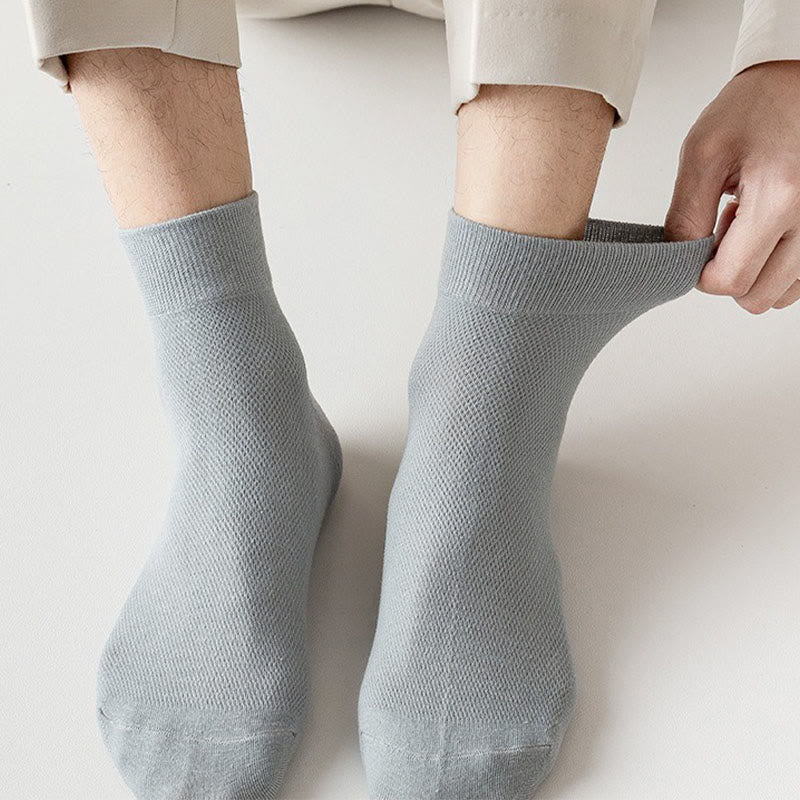 Cotton Breathable Quarter Socks(6 Pairs) - image 1