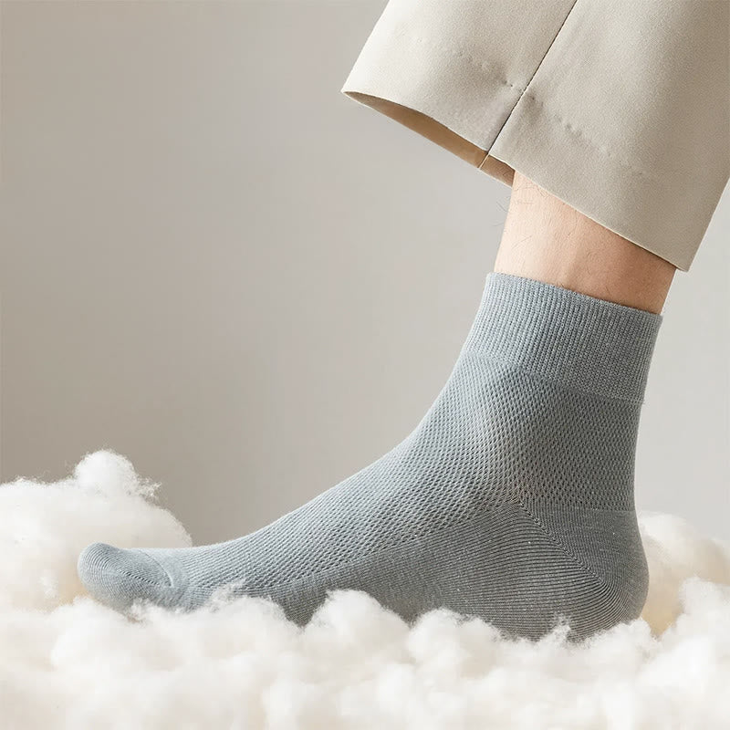 Cotton Breathable Quarter Socks(6 Pairs) - image 2