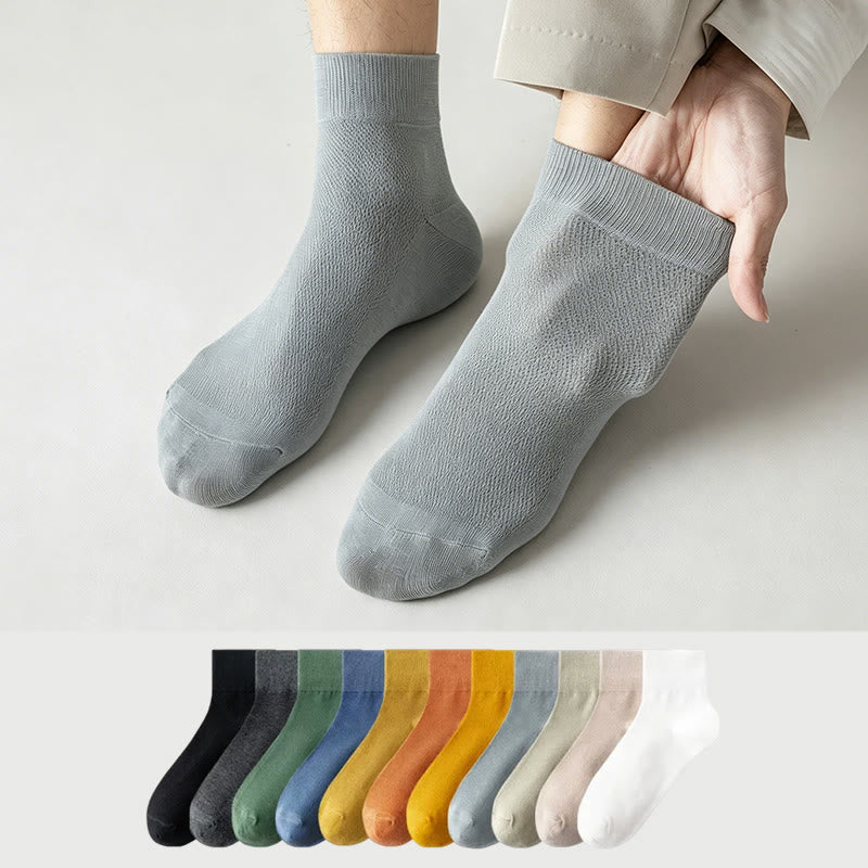 Cotton Breathable Quarter Socks(6 Pairs) - image 0