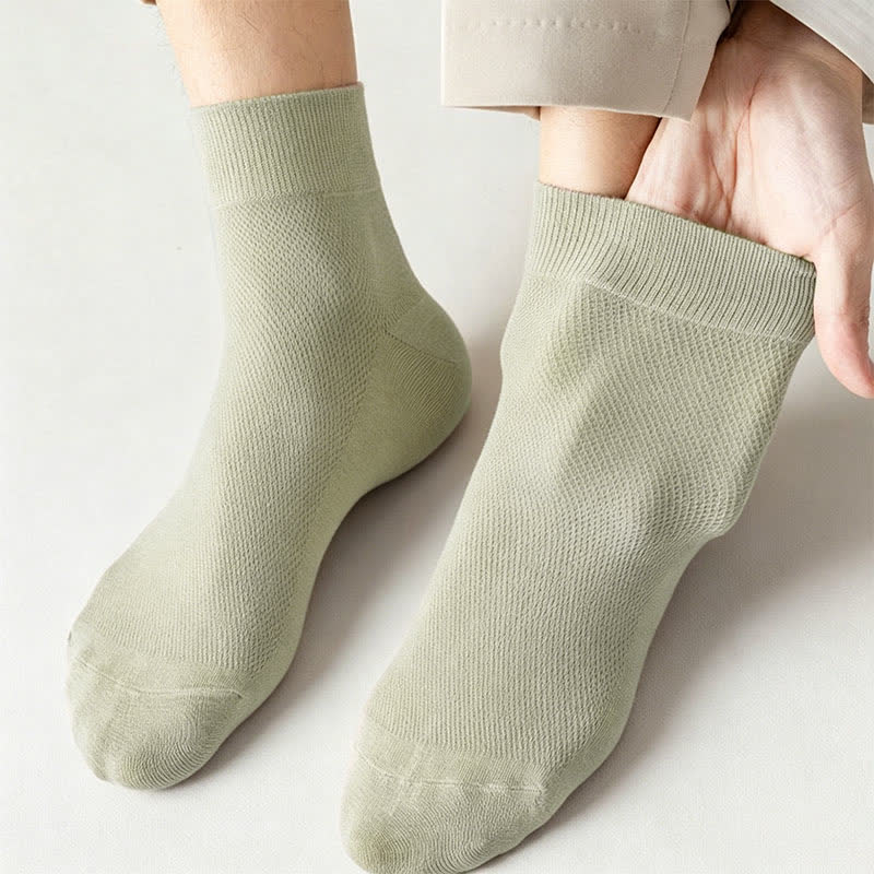 Cotton Breathable Quarter Socks(6 Pairs) - image 5