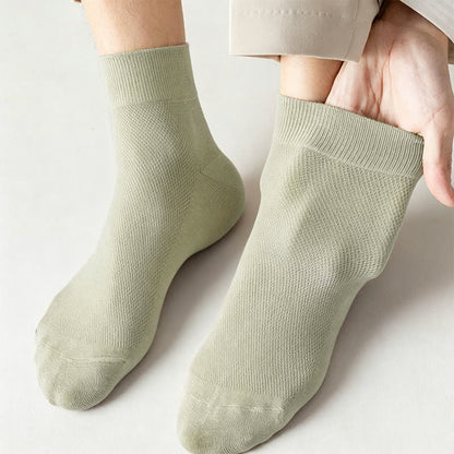 Cotton Breathable Quarter Socks(6 Pairs) - image 5