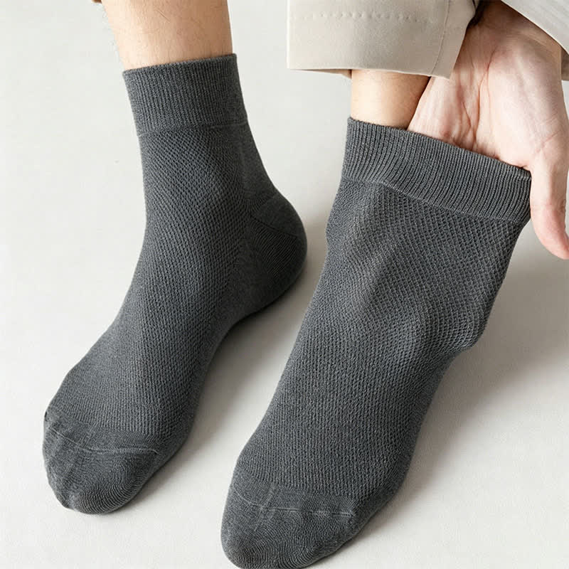 Cotton Breathable Quarter Socks(6 Pairs) - image 8