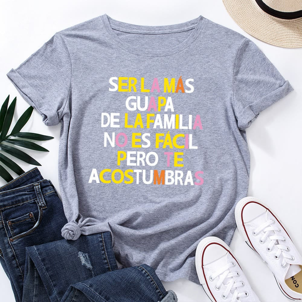 Plus Size Creative Letter Print T-shirt - Light Gray - 5XL - image 9