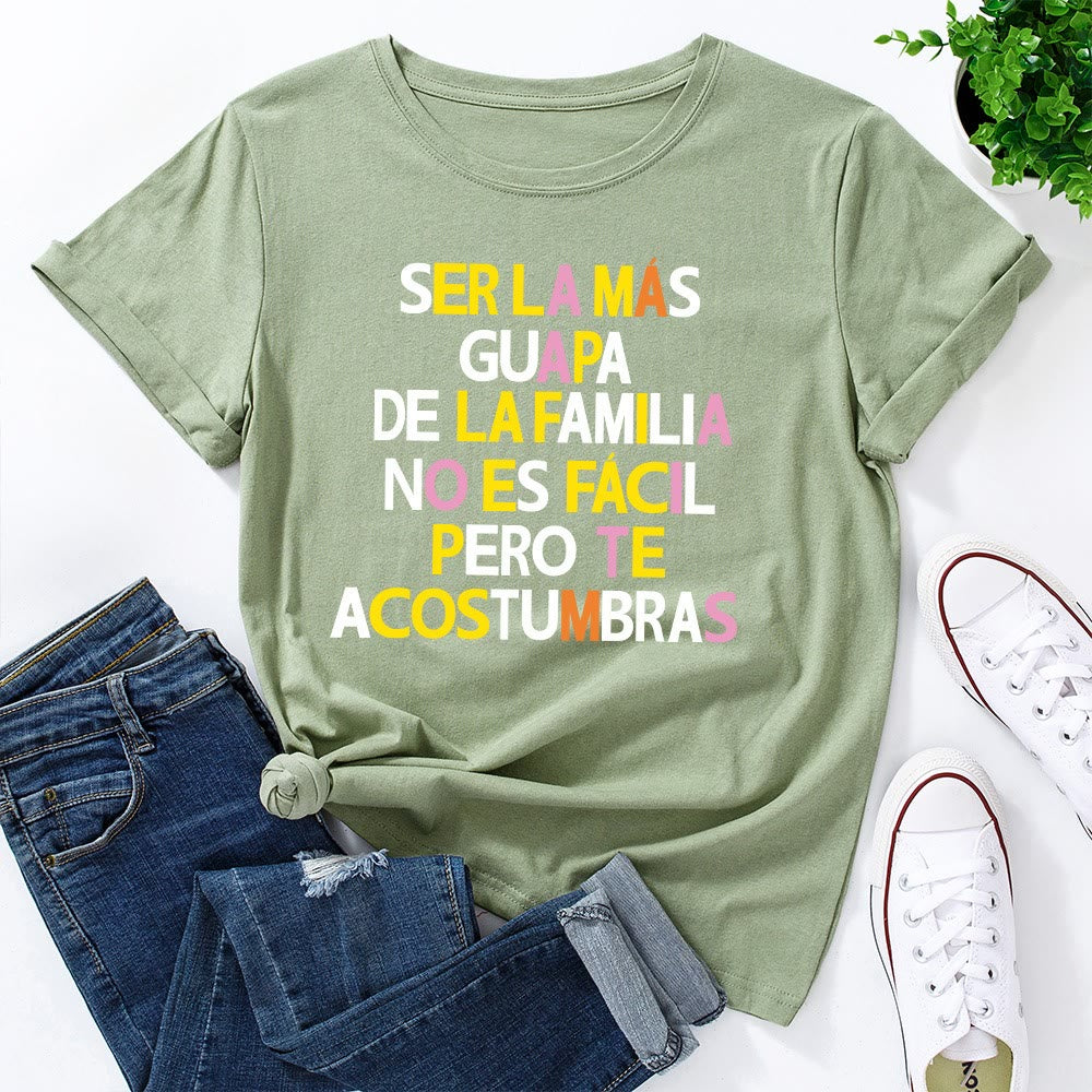 Plus Size Creative Letter Print T-shirt - Olive Green - 5XL - image 10