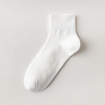 Cotton Breathable Quarter Socks(6 Pairs) - White - EU45-50(US11-15) - image 15