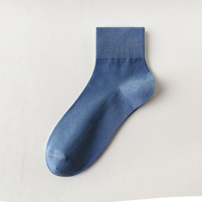Cotton Breathable Quarter Socks(6 Pairs) - Royal Blue - EU45-50(US11-15) - image 17