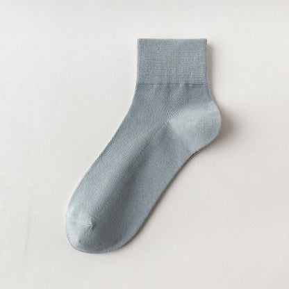 Cotton Breathable Quarter Socks(6 Pairs) - Light Blue - EU45-50(US11-15) - image 24
