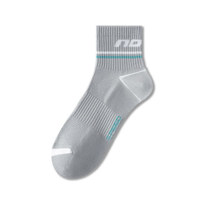 Sport Mesh Cushion Quarter Socks(5 Pairs) - Dark Grey - EU38-44(US5-10) - image 5