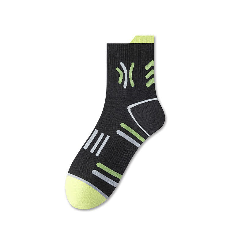 Cotton Sport Quarter Socks(5 Pairs) - Black - EU38-44(US5-10) - image 4