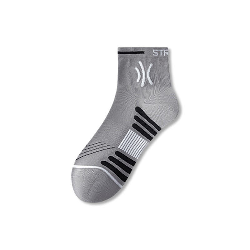 Quick Dry Cushioned Socks (5 Pairs) - Grey - EU38-44(US5-10) - image 6