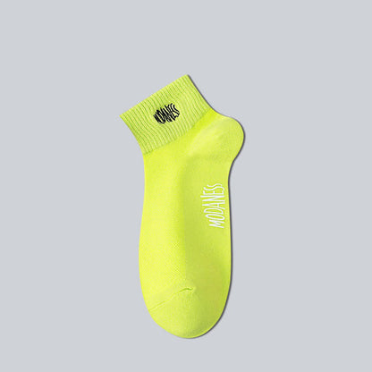 Breathable Cotton Ankle Socks(8 Pairs) - Light Green - EU38-45(US5-11) - image 6