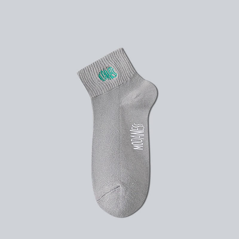 Breathable Cotton Ankle Socks(8 Pairs) - Grey - EU38-45(US5-11) - image 8