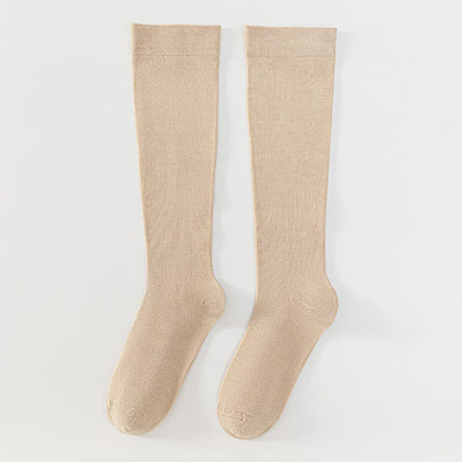 Plus Size Solid Bamboo Compression Socks - Nude - 5XL - image 5