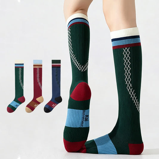Ribbed Compression Socks(3 Pairs) - image 0