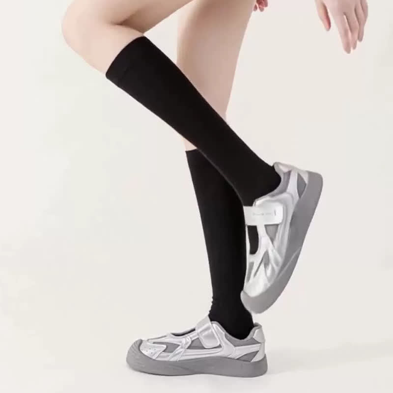 Plus Size Solid Bamboo Compression Socks - image 2
