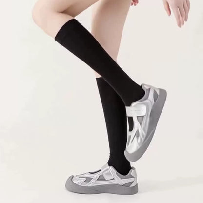 Plus Size Solid Bamboo Compression Socks - image 2